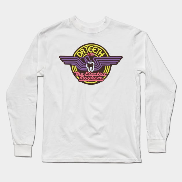 Dr Teeth Logo Long Sleeve T-Shirt by FutureSpaceDesigns